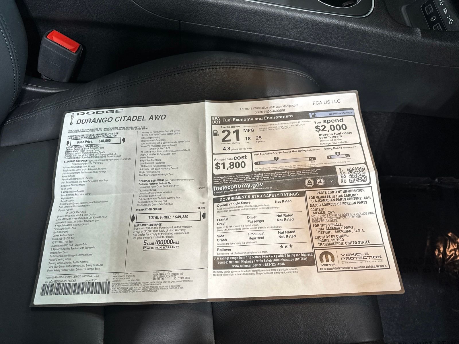 Used 2019 Black Dodge Citadel image 43
