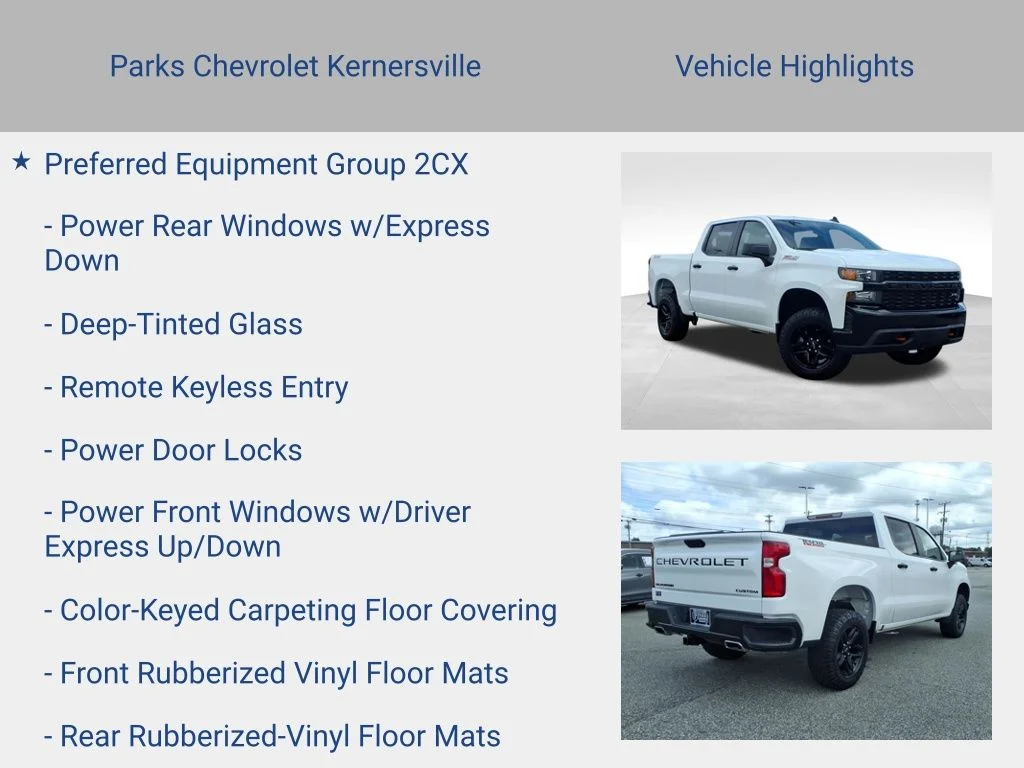 Used 2021 White Chevrolet Custom Trail Boss image 11