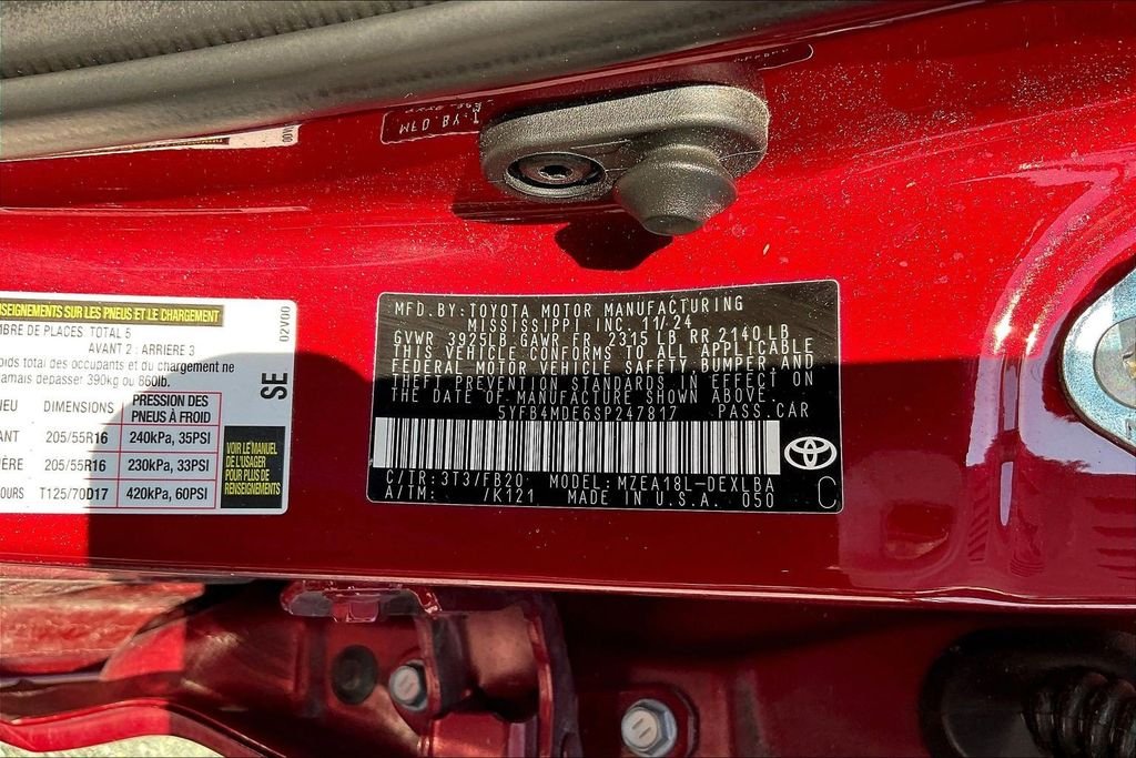 Used 2025 Red Toyota LE image 10
