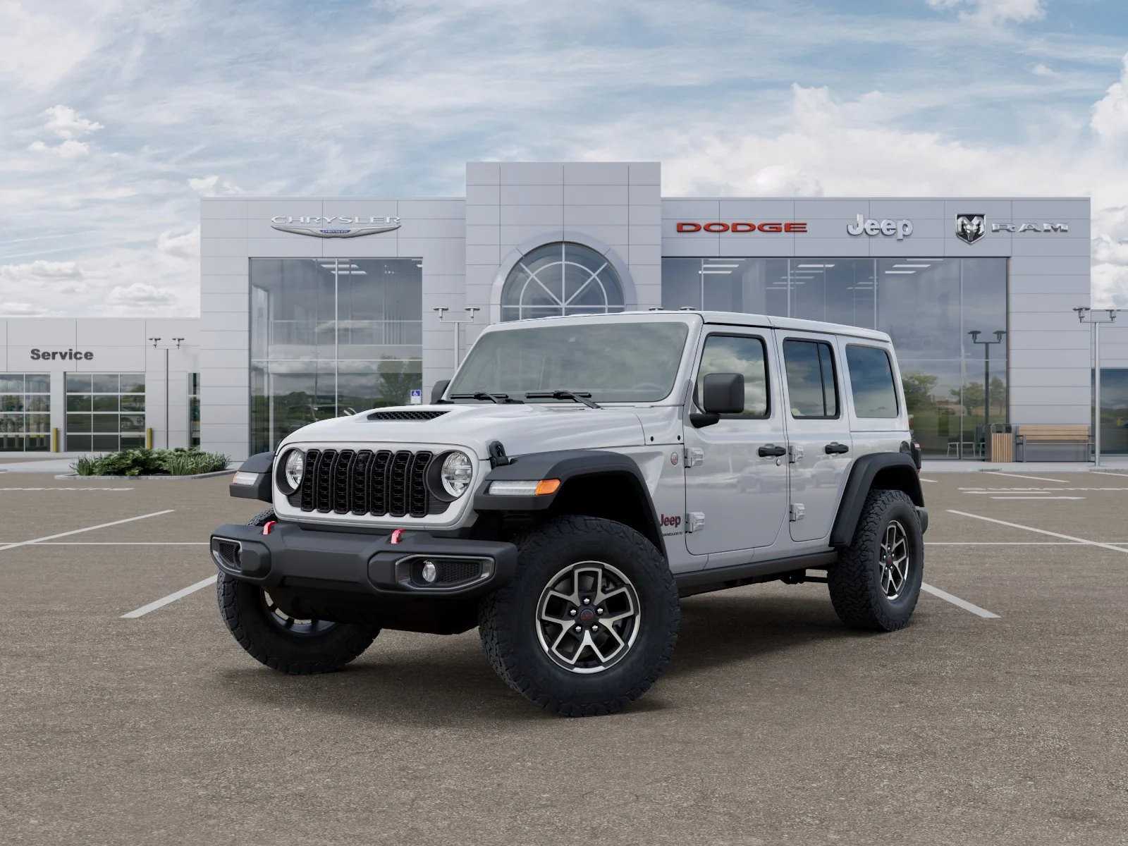New 2026 Bright White Clear-Coat Exterior Paint Jeep Rubicon image 32