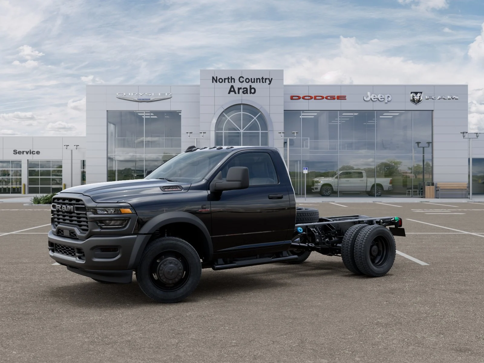 New 2026 Diamond Black Crystal Pearl-Coat Exterior Paint RAM Tradesman image 28