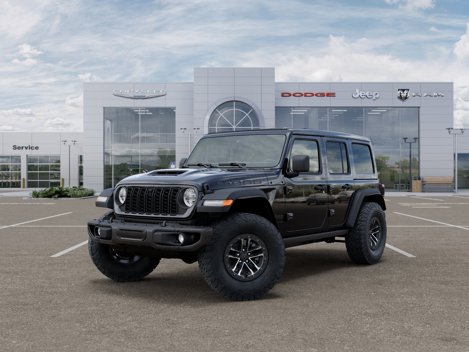 New 2026 Black Clear-Coat Exterior Paint Jeep 4-Door Moab 392 4x4 image 1