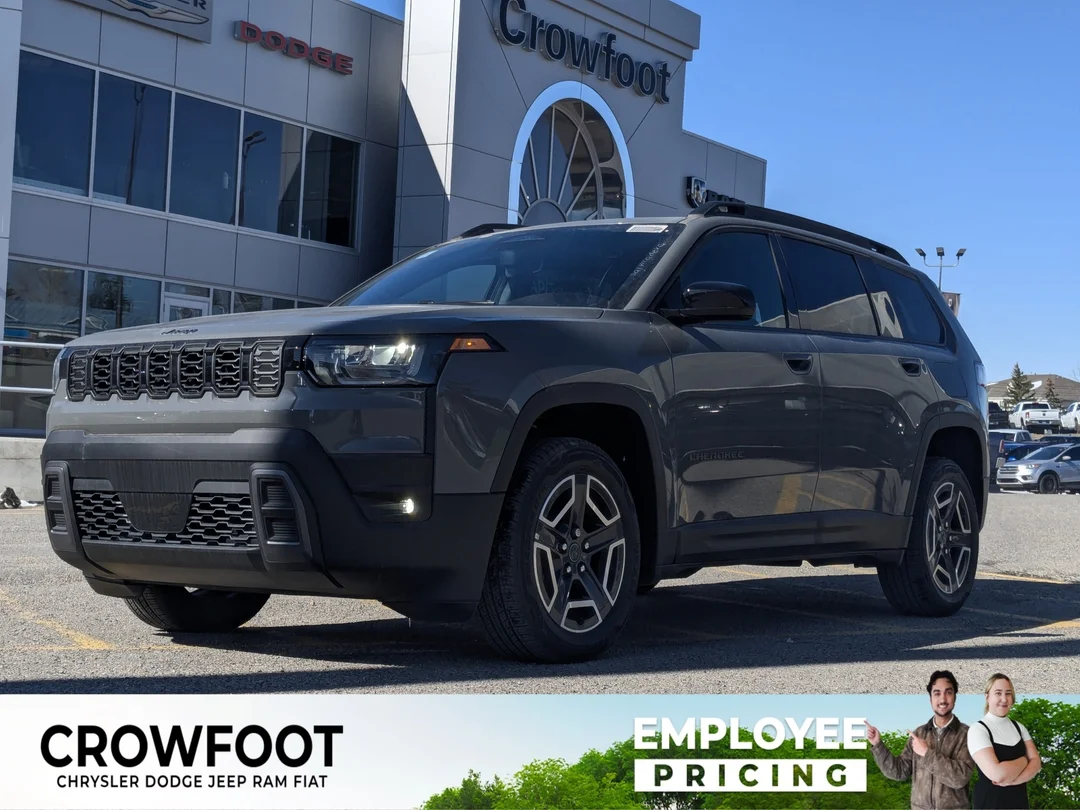 New 2026 Grey Jeep Laredo - - 4x4 - Pkg 23F - Compact Spare - 1.6L Turbo Hybrid - 12.3 Touchscreen & More! image 1