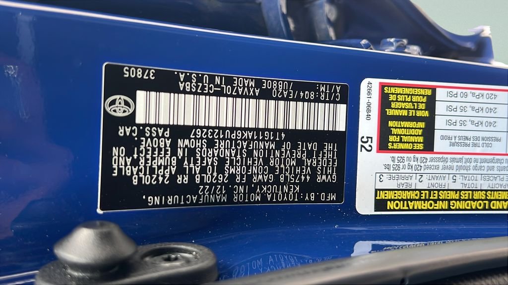 Certified Used 2023 Blue Toyota SE image 24