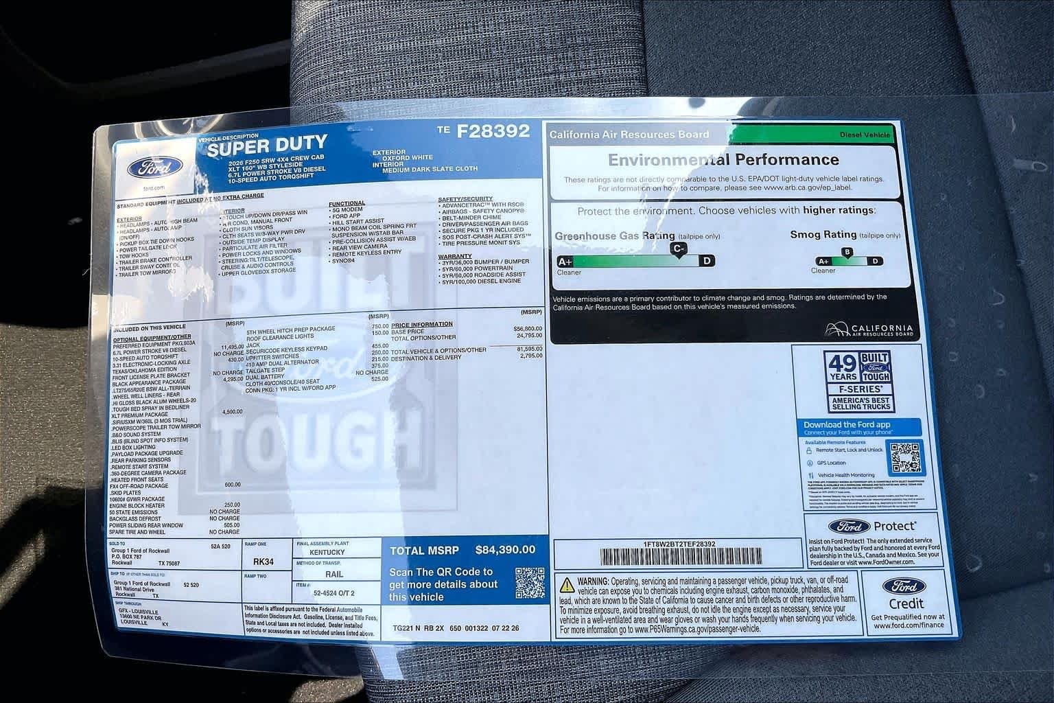 New 2026 Oxford White Ford F-250® XLT image 19