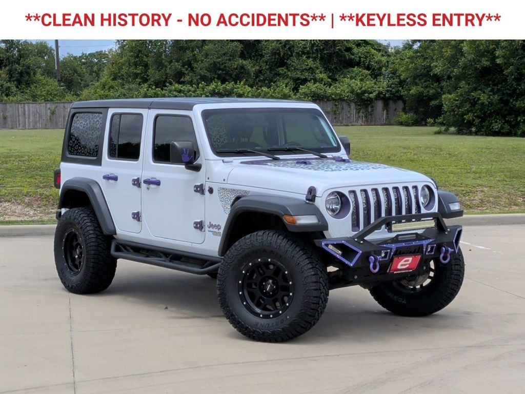 Used 2020 White Jeep Unlimited Sport S image 2