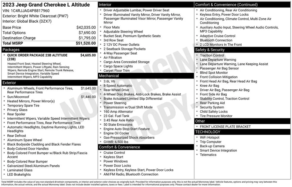 Used 2023 White Jeep Altitude image 39