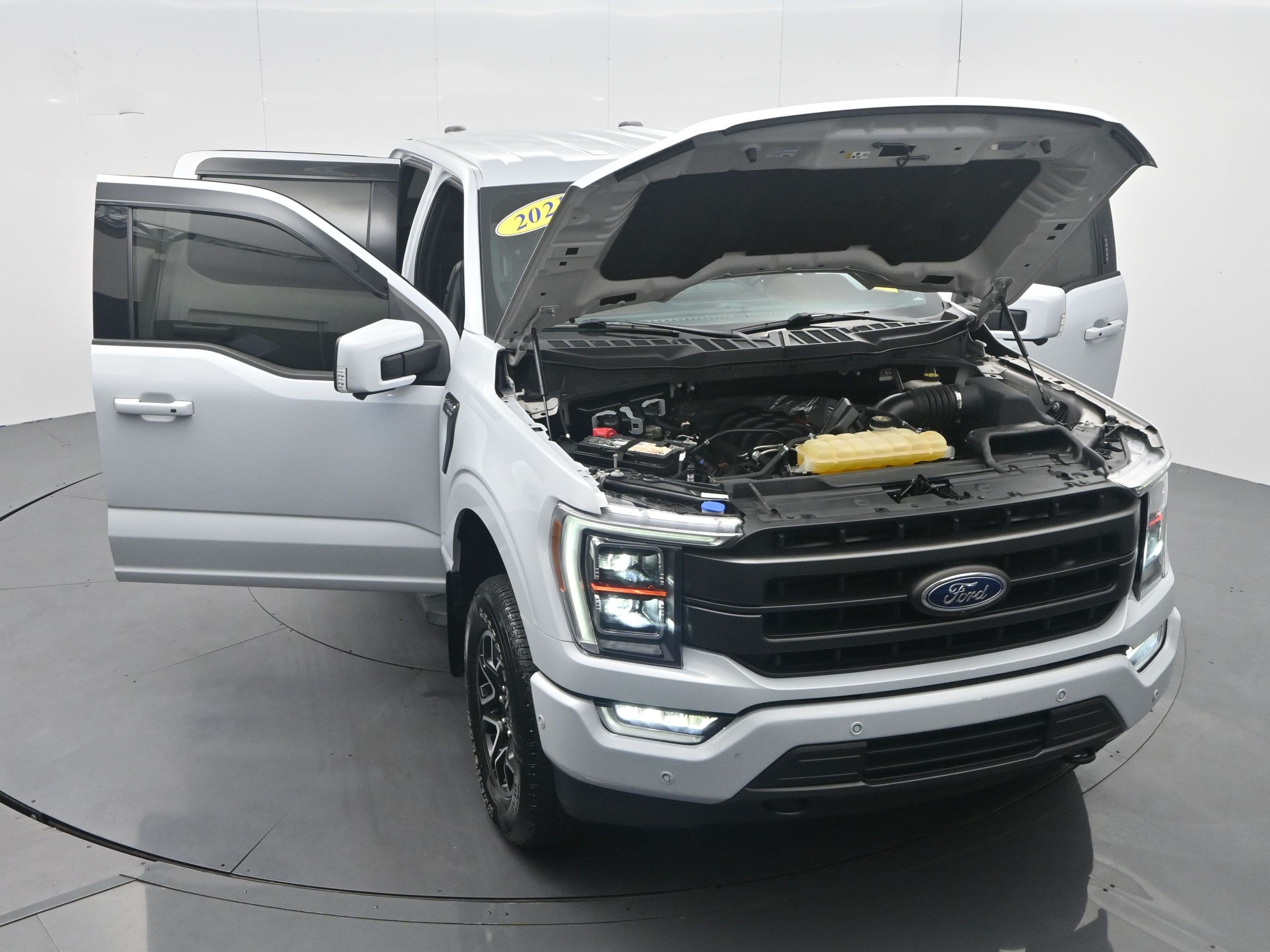 Certified Used 2021 White Metallic Ford LARIAT image 49