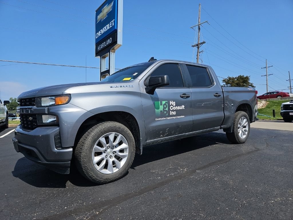 Used 2021 Chevrolet Silverado 1500 Custom with VIN 3GCPYBEK4MG407947 for sale in Kansas City