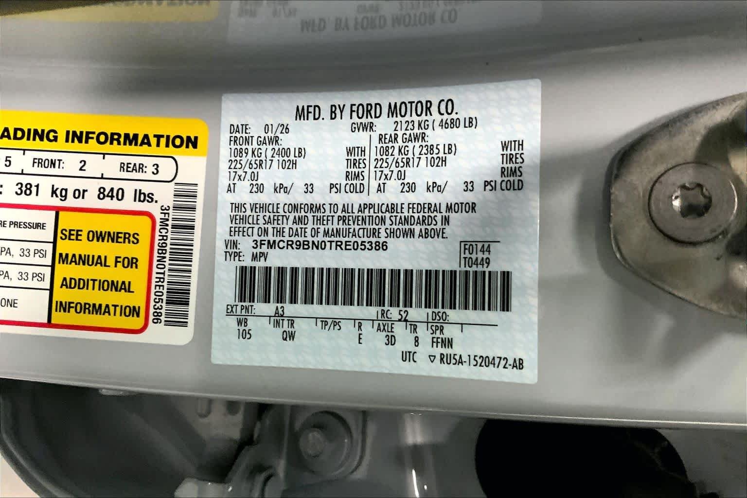 New 2026 Space White Metallic Ford Big Bend® image 20