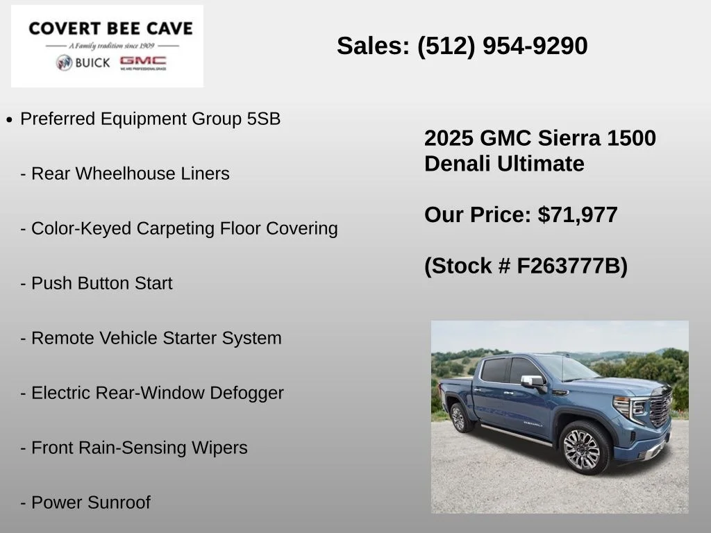 Used 2025 Blue GMC Denali Ultimate image 12