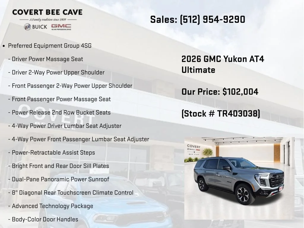 New 2026 GMC Yukon AT4 Ultimate, photo 7