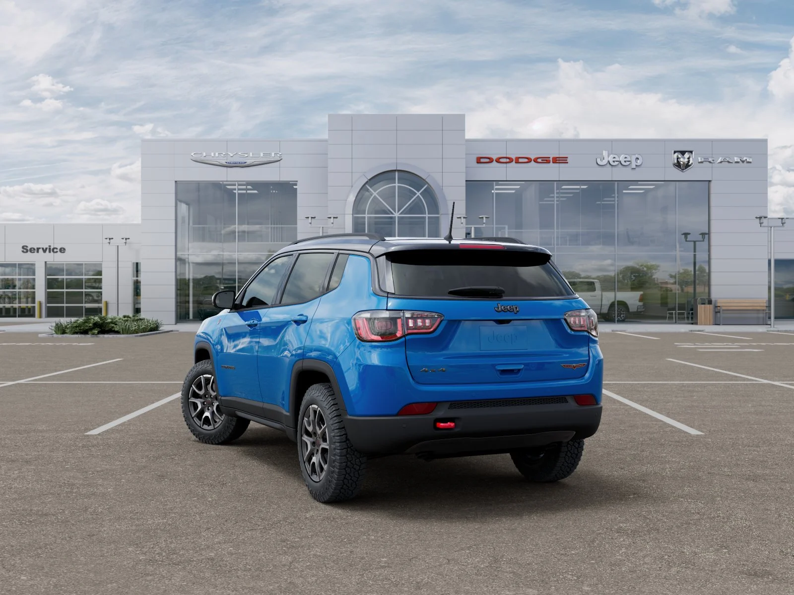 New 2026 Hydro Blue Pearl-Coat Exterior Paint Jeep Trailhawk image 3