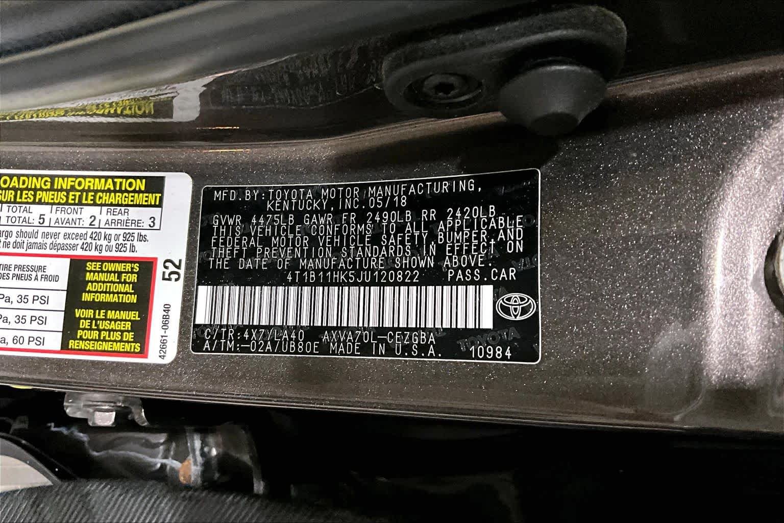 Certified Used 2018 Brown Stone Toyota XLE image 37