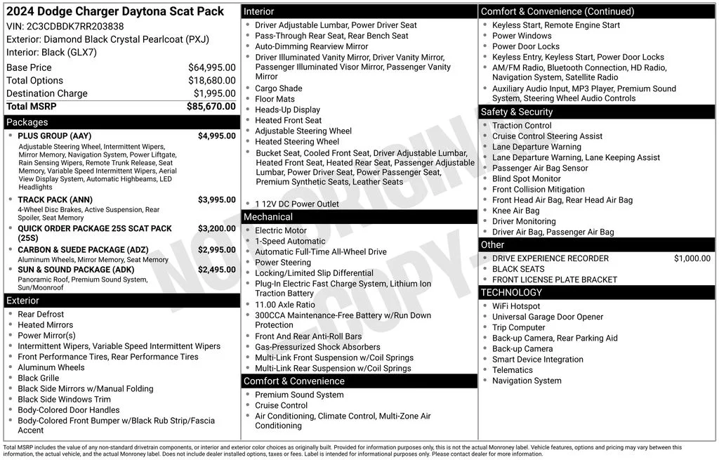 Used 2024 Black Dodge R/T Scat Pack image 17