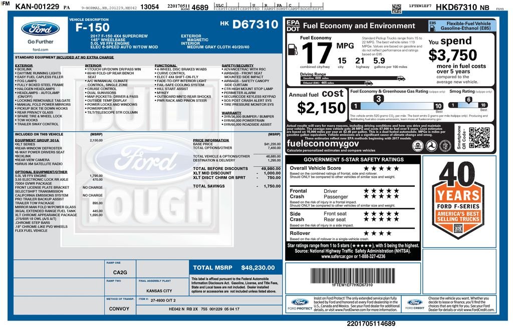 Used 2017 Magnetic Ford XLT image 29