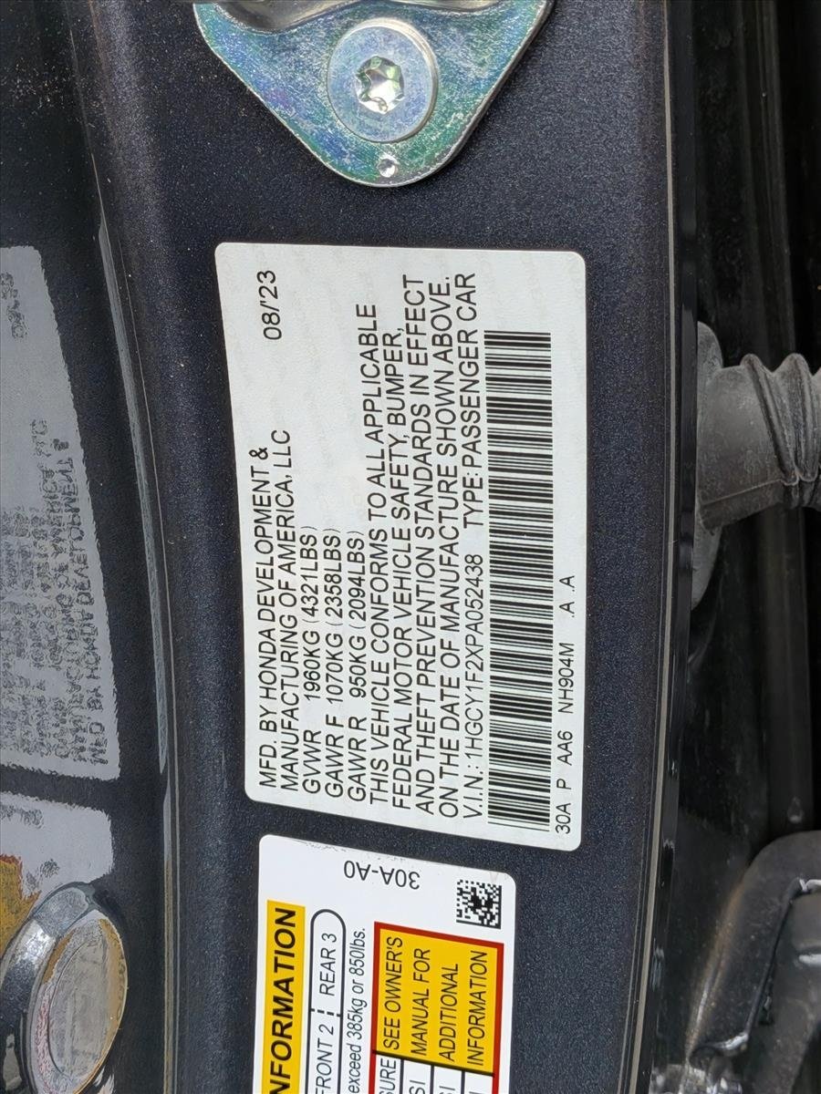 Used 2023 Meteorite Gray Metallic Honda LX image 24