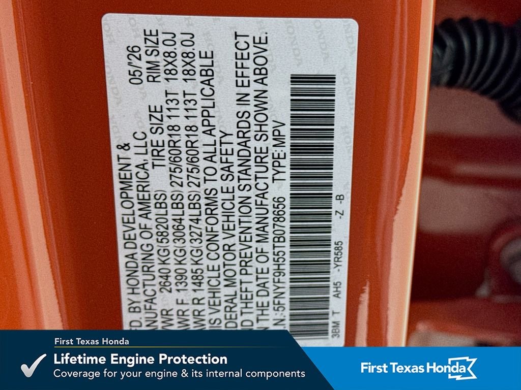 New 2026 Sunset Orange Honda TrailSport Blackout image 43
