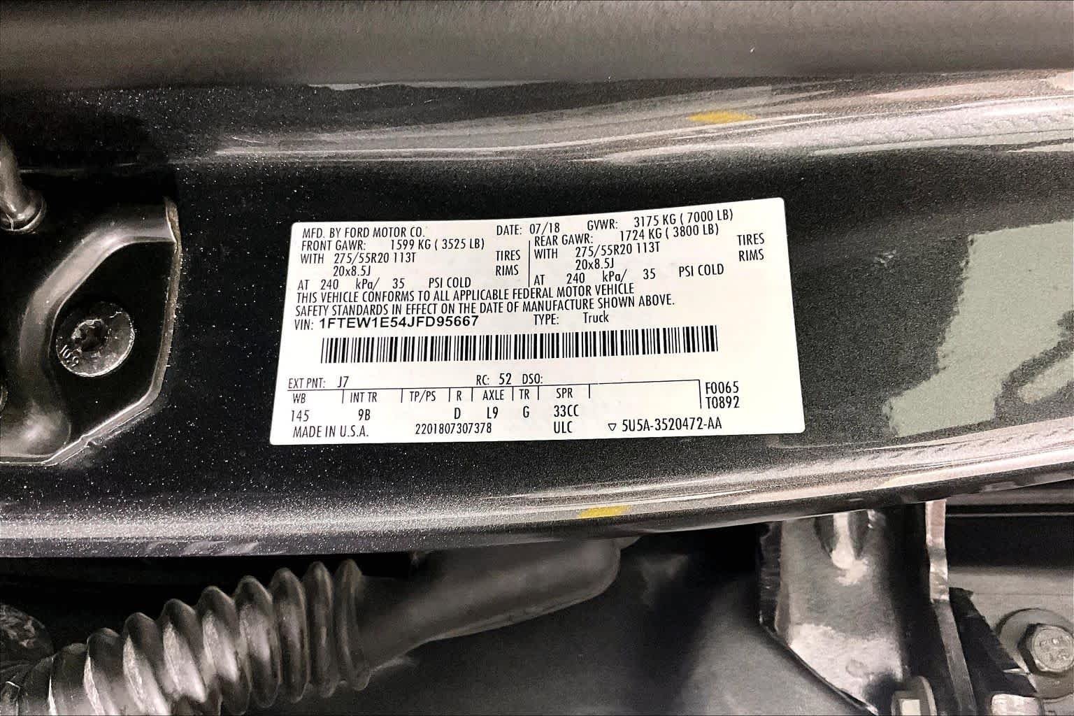 Used 2018 Magnetic Metallic Ford Platinum image 32