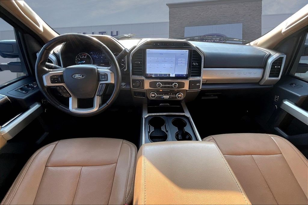 Certified Used 2022 Red Metallic Ford Lariat image 8
