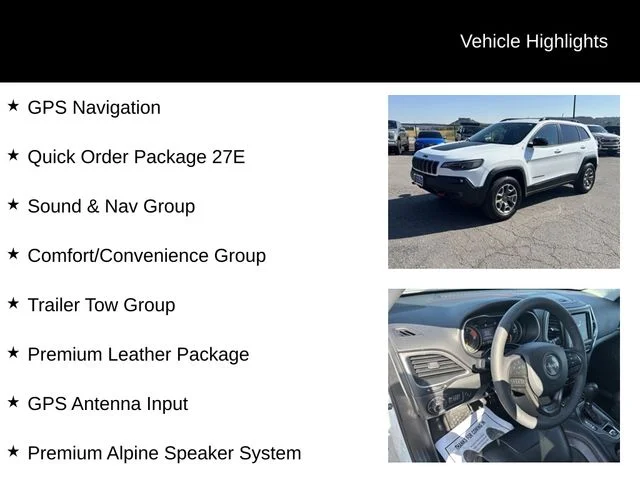 Used 2022 White Jeep Trailhawk image 8