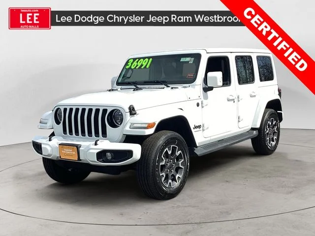 Certified Used 2023 Bright White Clearcoat Jeep Altitude image 1