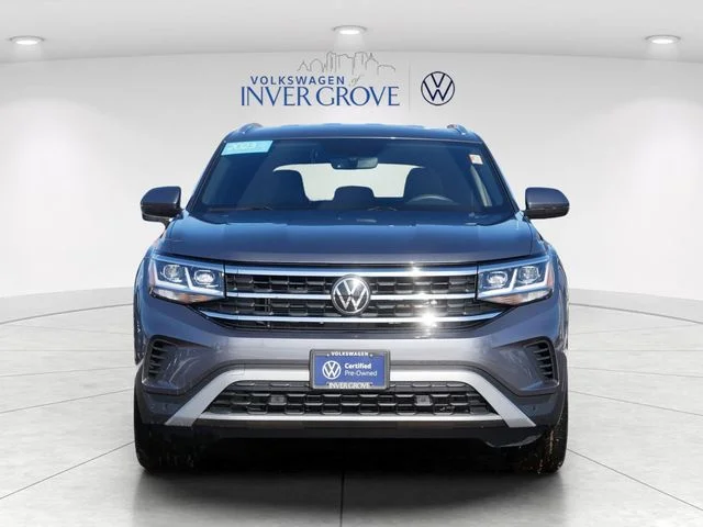 Certified 2023 Volkswagen Atlas Cross Sport SE w/Tech with VIN 1V2HE2CA5PC225042 for sale in Inver Grove Heights, Minnesota