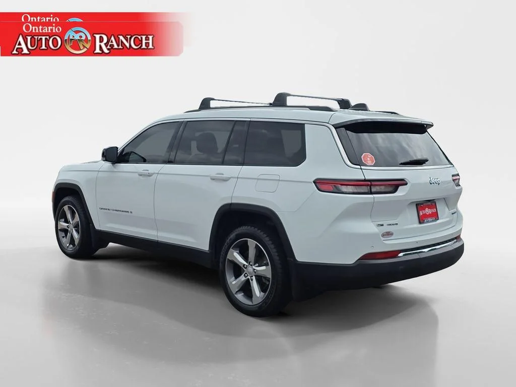 Used 2021 Bright White Clearcoat Jeep Limited image 3