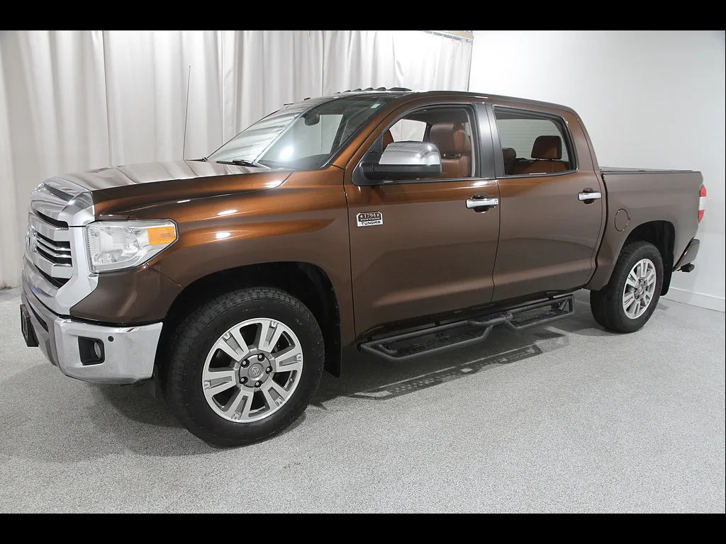 Used 2017 Sunset Bronze Mica Toyota 1794 Edition CrewMax 4x4 image 3
