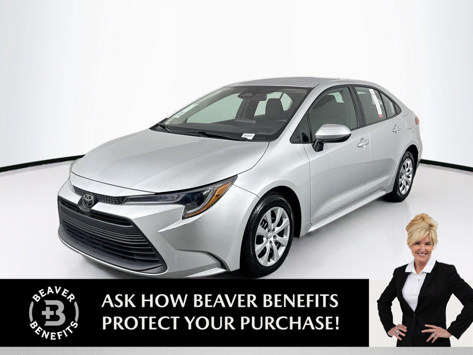 Certified Used 2024 Classic Silver Metallic Toyota LE image 1