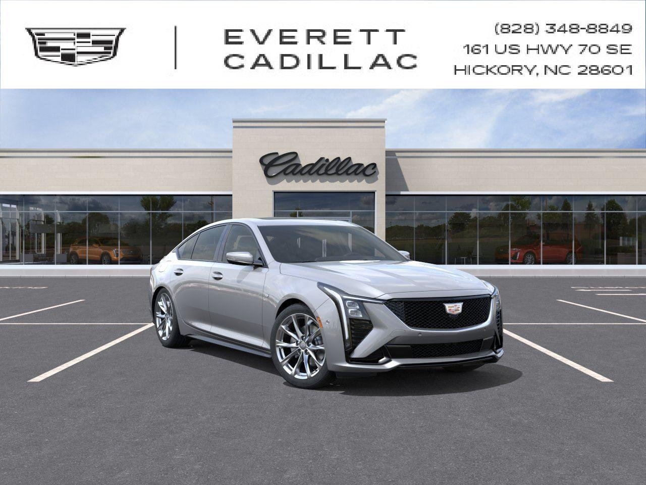 Argent Silver Metallic 2026 Cadillac CT5 Sedan All-Wheel Drive Automatic