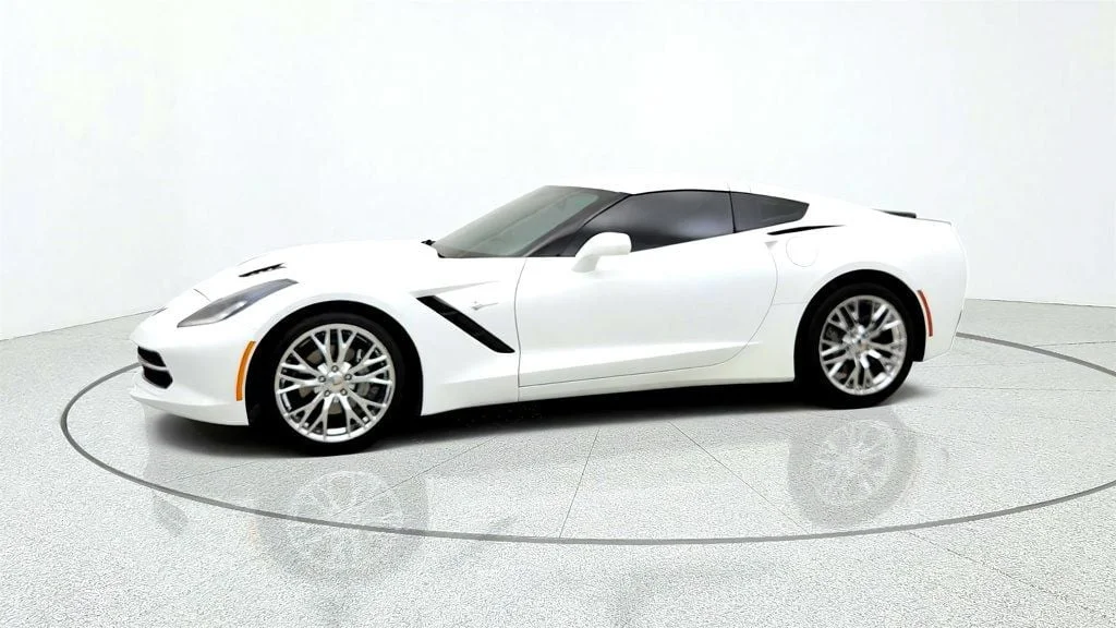 Used 2015 Arctic White Chevrolet 2dr Stingray Coupe w/1LT w/ 8-Speed Auto image 8