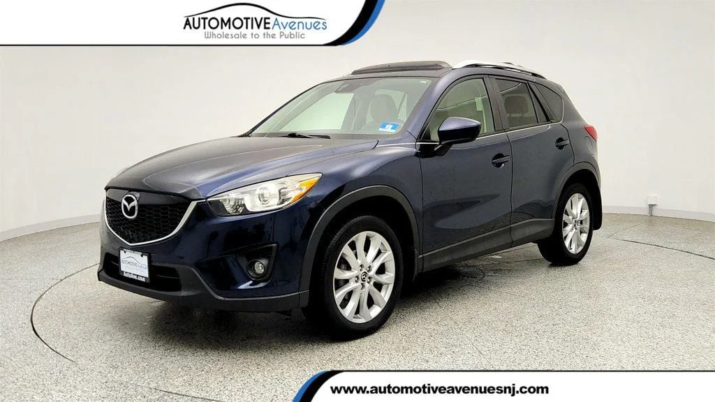 Used 2015 Deep Crystal Blue Mica Mazda AWD 4dr Automatic Grand Touring w/ Technology Package image 1
