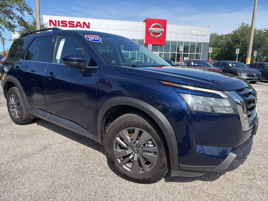 Certified Used 2024 Blue Nissan SV image 1