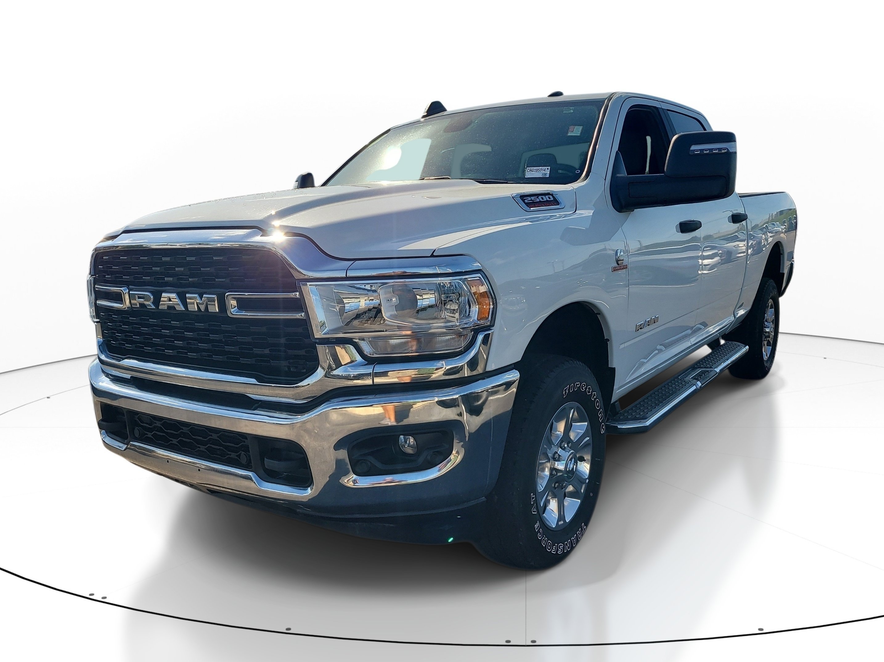 Used 2024 Bright White Clearcoat Ram Big Horn image 3