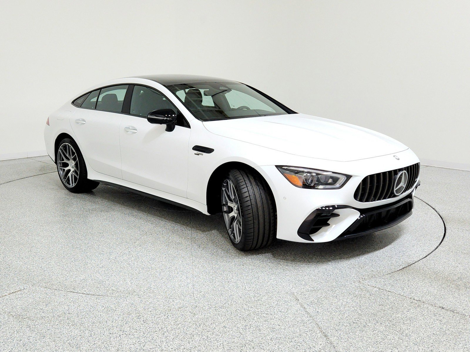 New 2026 MANUFAKTUR Moonlight White Metallic Mercedes-Benz AMG® GT 43 4-Door Coupe image 24