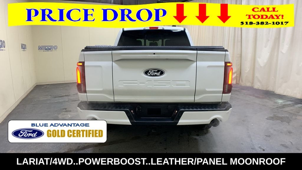 Certified Used 2025 White Metallic Ford Lariat image 4