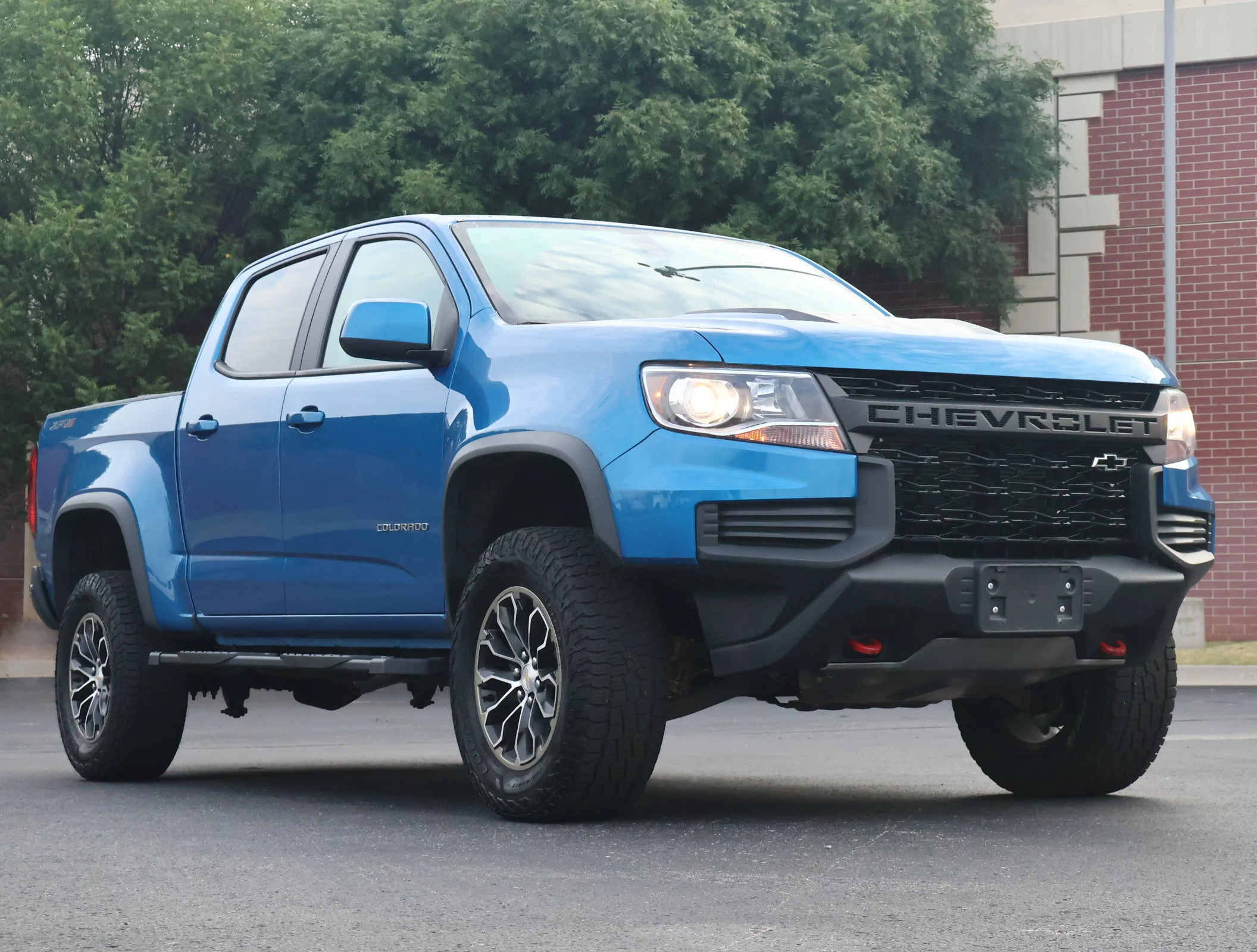 Used 2022 Bright Blue Metallic Chevrolet 4WD ZR2 image 1