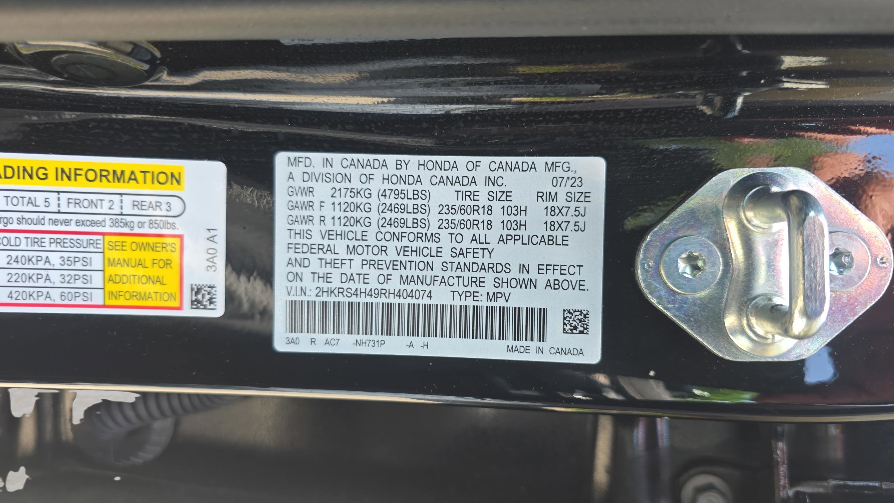 Used 2024 Black Honda EX AWD image 32