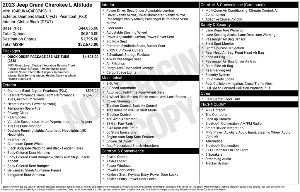 Used 2023 Black Jeep Altitude image 17