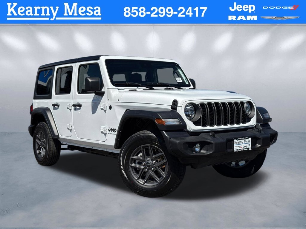 Certified Used 2025 White Jeep Sport S image 1