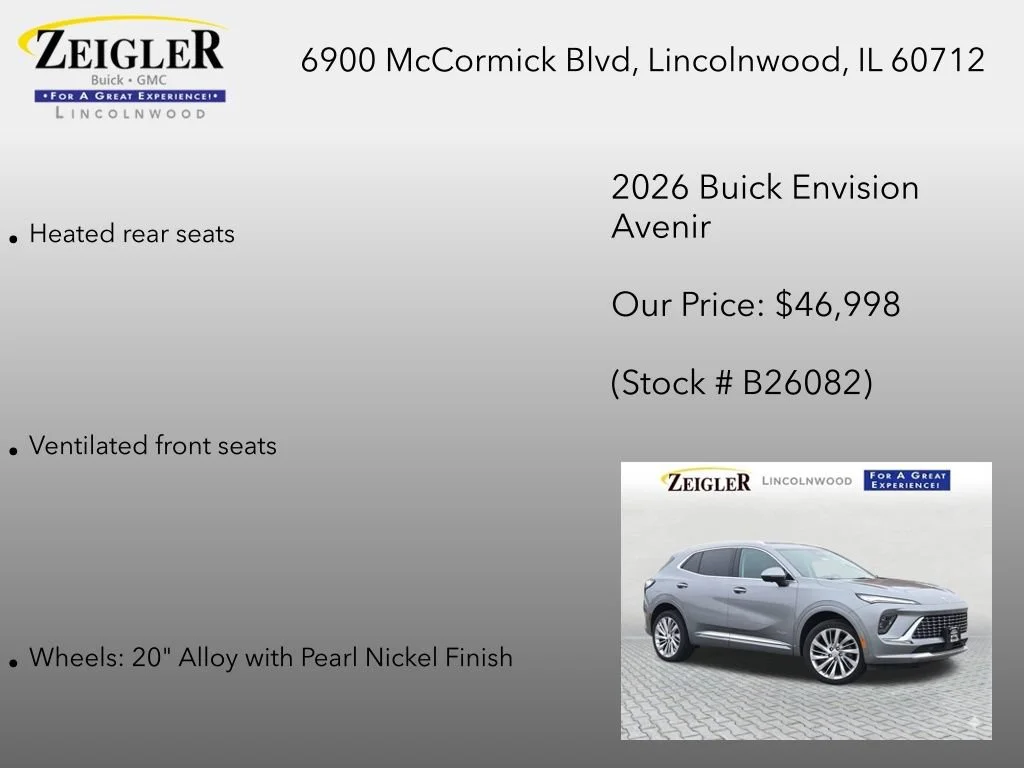 New 2026 Moonstone Gray Metallic Buick Avenir image 35