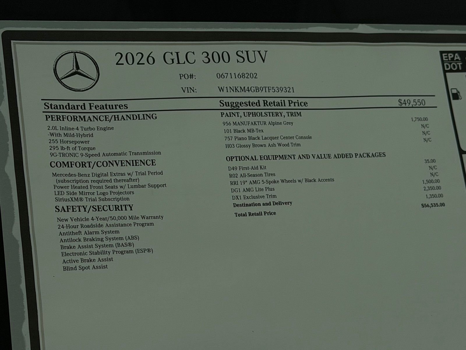 New 2026 MANUFAKTUR Alpine Grey Mercedes-Benz GLC 300 image 25