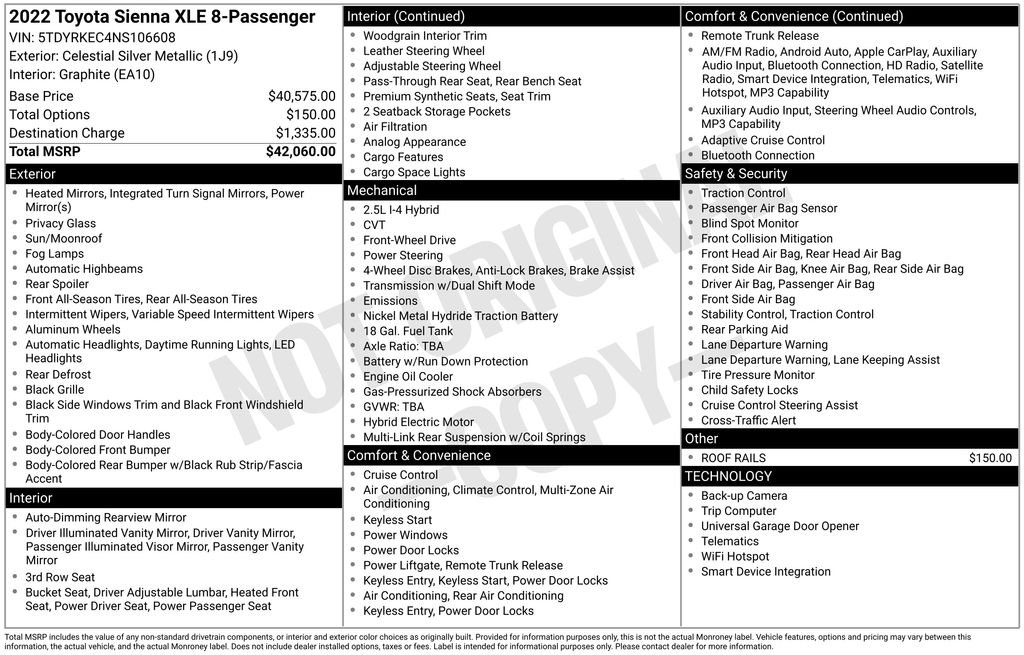 Used 2022 Silver Toyota XLE image 6