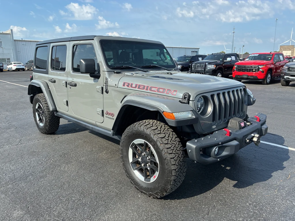 Used 2021 Sting Gray Clearcoat Jeep Unlimited Rubicon image 3
