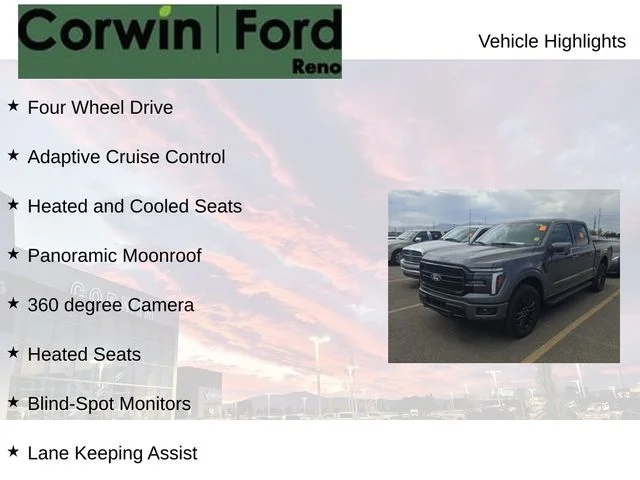 Used 2025 Carbonized Gray Metallic Ford Lariat image 6