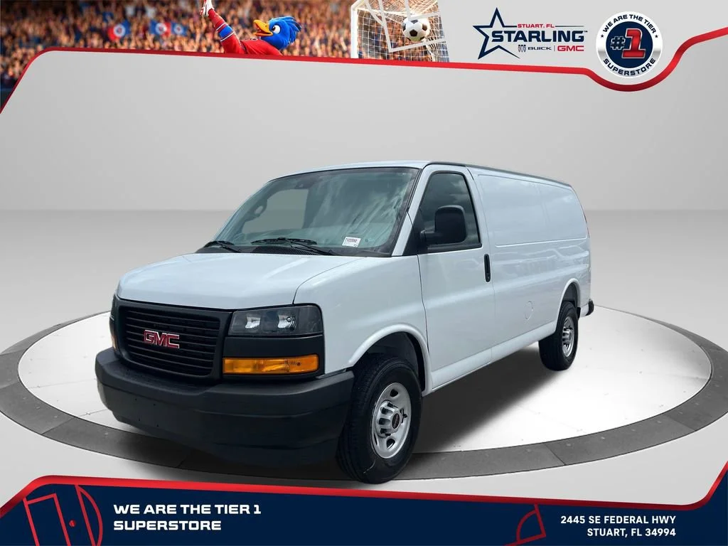 New 2026 Summit White GMC Work Van image 1