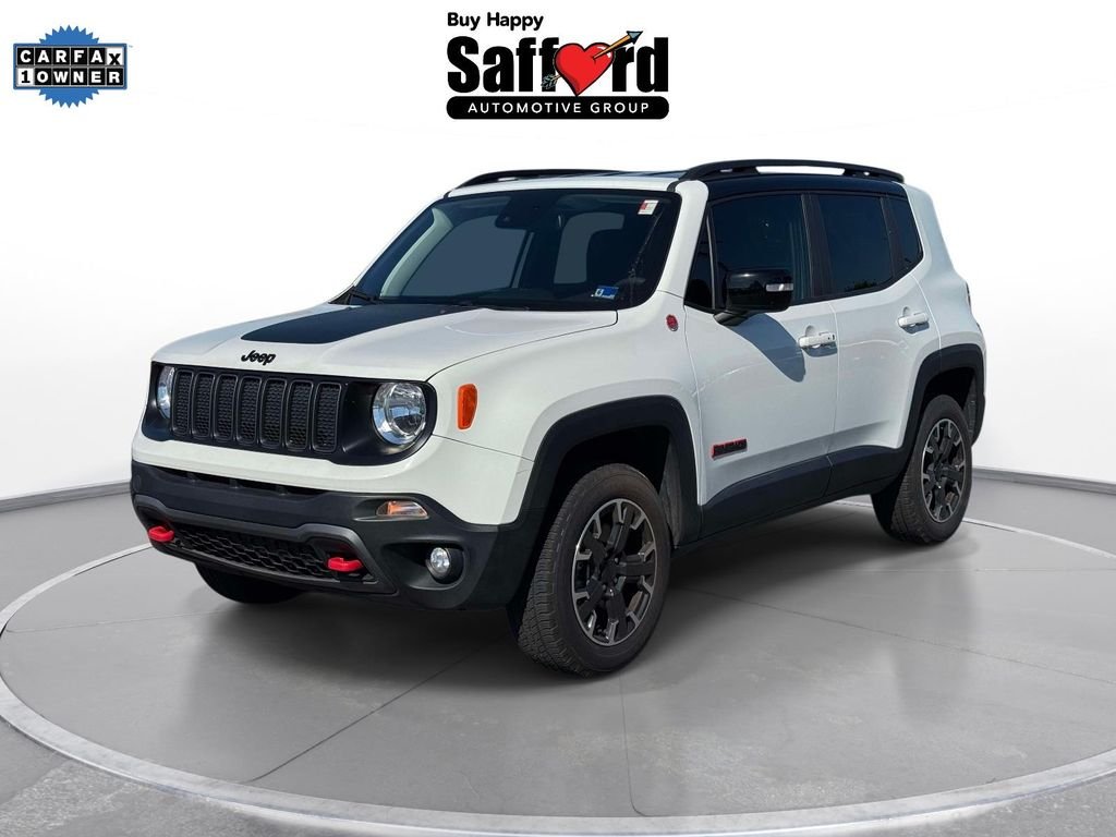 Used 2023 White Jeep Trailhawk image 1