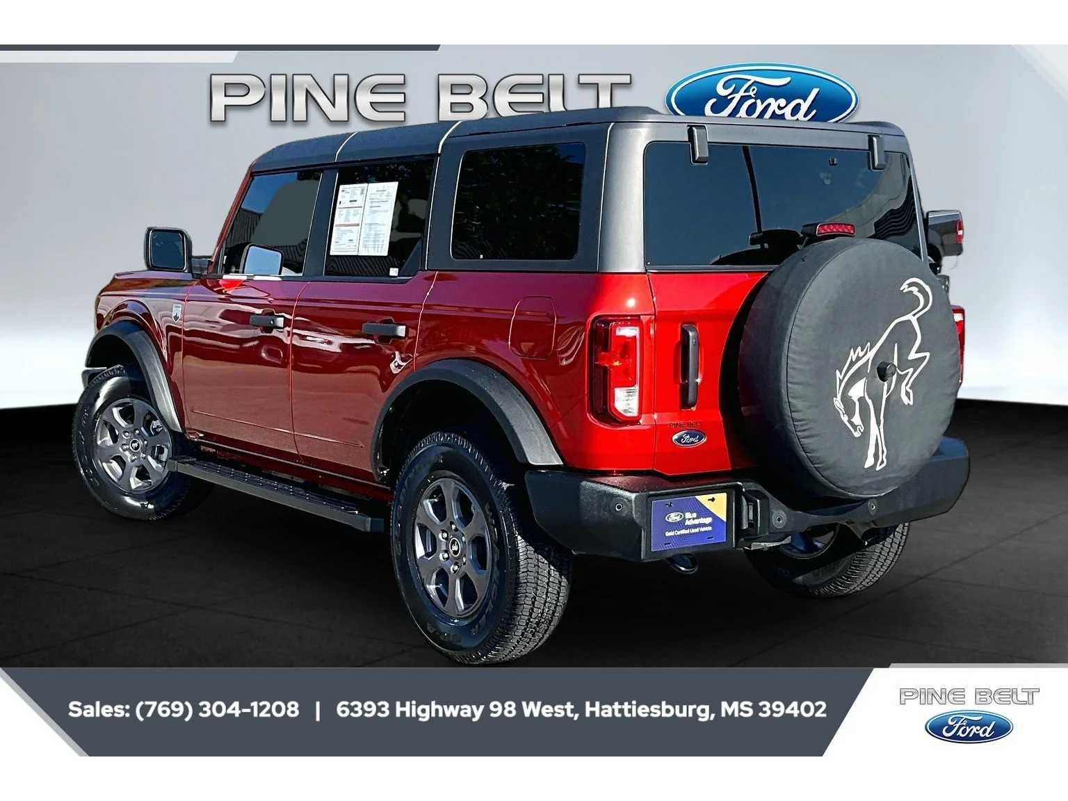 Used 2024 Hot Pepper Red Metallic Tinted Clearcoat Ford Big Bend image 2