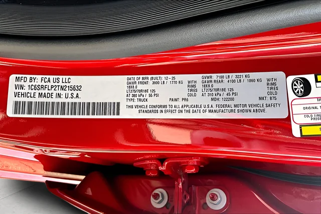New 2026 Molten Red Pearl-Coat Exterior Paint RAM Rebel image 20
